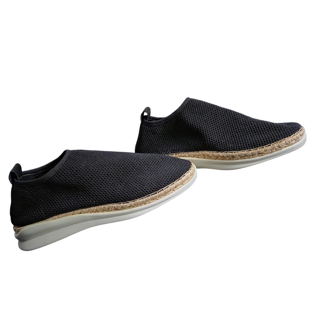 Kelsi Dagger Brooklyn Black Central Mesh Knit Espadrille Sneakers Women's Size 7
